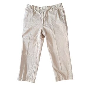 Ben Silver Charleston Chino Pants Italy Beige Business Casual Size 40 X 26